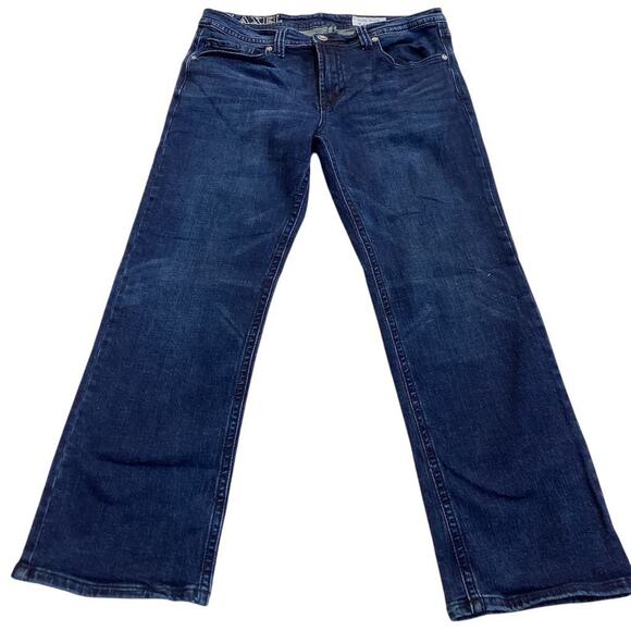 Vintage T.K. Axel Men's Straight Denim Jeans Blue Size 34x32 - Picture 1 of 12